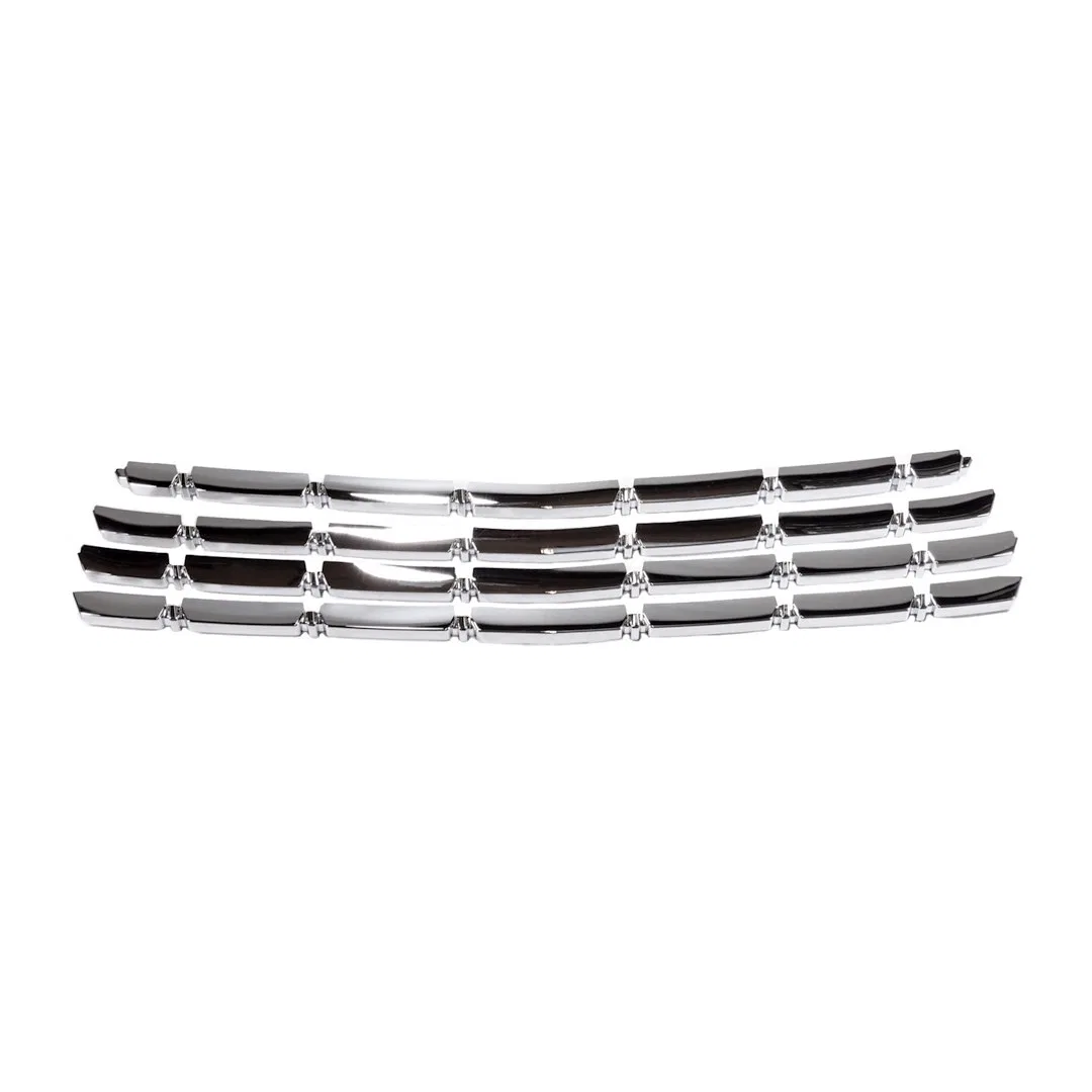 GI178 – COAST2COAST Grille Insert, Overlay 4 Piece Set Bar Style OEM Shape Chrome Plated ABS Plastic Without Logo Cut...